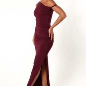 Karmina Midi Dress - Merlot